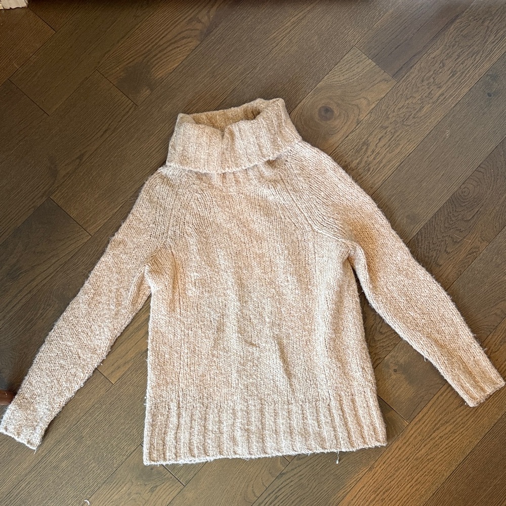 Babaton Cream Wool Turtleneck Sweater